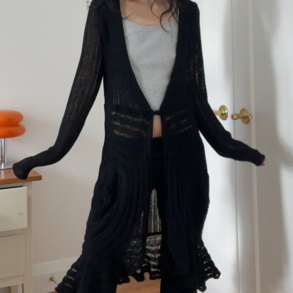 BCBG Knit Gothic Long Cardigan - Picture 9 of 10